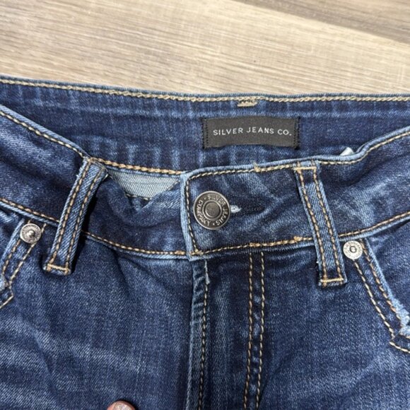 Silver Jeans Avery Blue Straight Denim size 28 - Picture 7 of 12